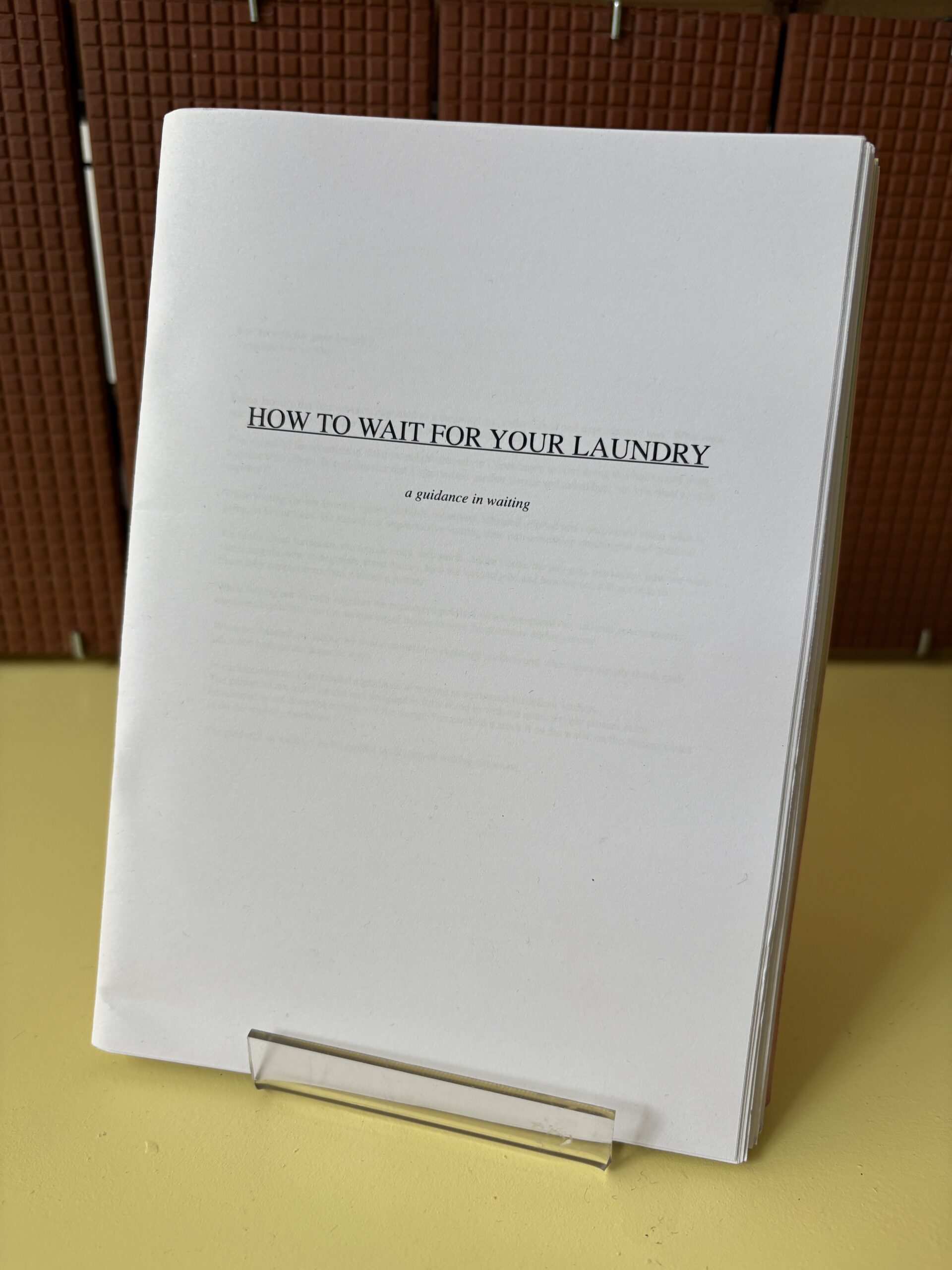 how to wait for your laundry? (publication) - Afbeelding 2