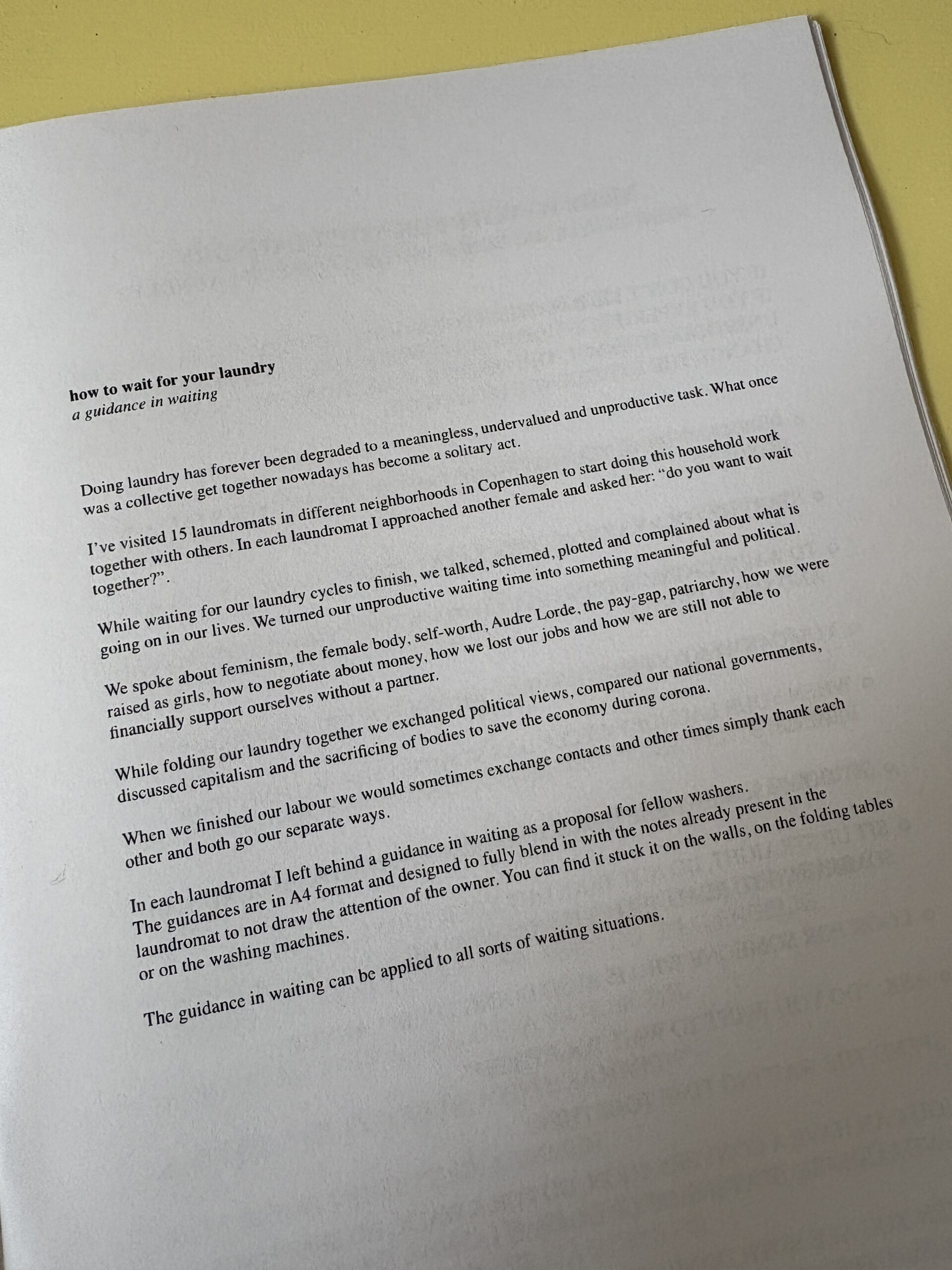 how to wait for your laundry? (publication) - Afbeelding 3