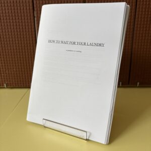 how to wait for your laundry? (publication)